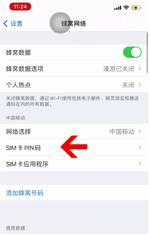 广安苹果14维修网分享如何给iPhone14的SIM卡设置密码 