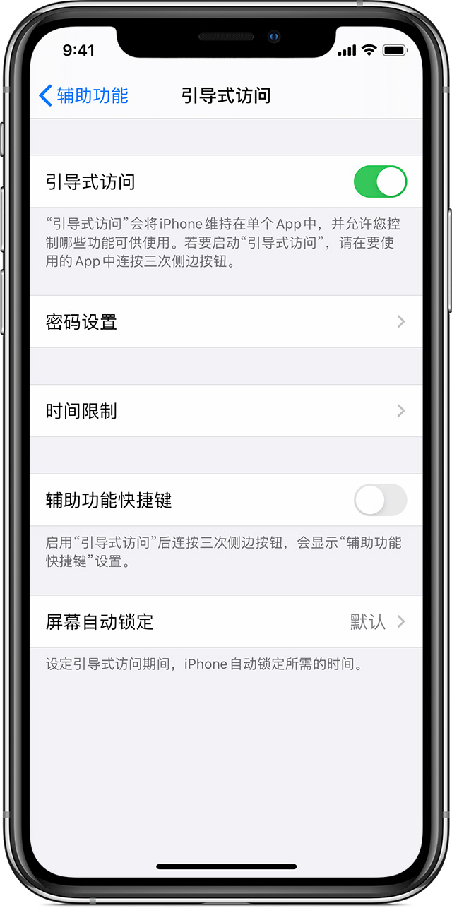 广安苹果手机维修分享如何在 iPhone 上退出引导式访问 