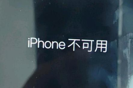 广安苹果服务网点分享锁屏界面显示“iPhone 不可用”如何解决 